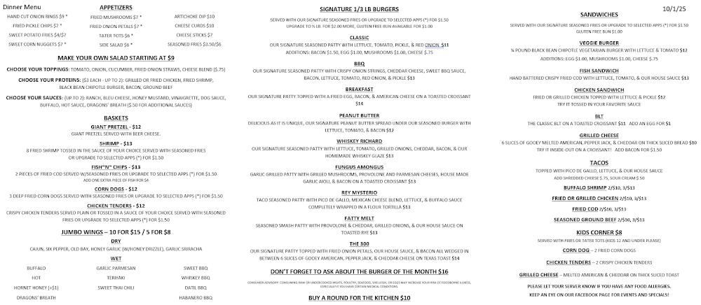 The Brown Dog Menu image 2